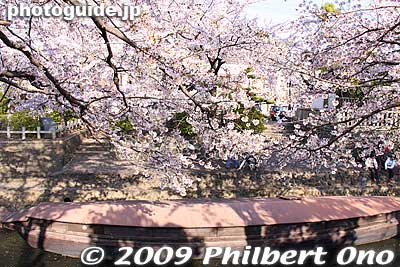 Boat landing
Keywords: gifu ogaki promenade canal castle moat cherry blossoms sakura flowers 