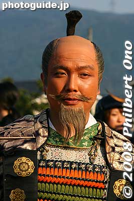 Tokugawa Ieyasu at the Battle of Sekigahara Festival, 2008
Keywords: gifu sekigahara battle festival matsuri japansamurai 
