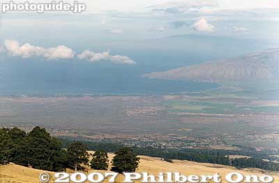 View from Haleakala, looking at Kihei.
