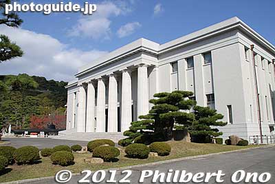 Naval History Museum on Etajima. Built in 1936, the museum is substantial with detailed exhibits tracing Japan's naval history (including the Pearl Harbor attack). 
Keywords: hiroshima etajima island naval academy Japanese Maritime Self Defense Force First Service School museum