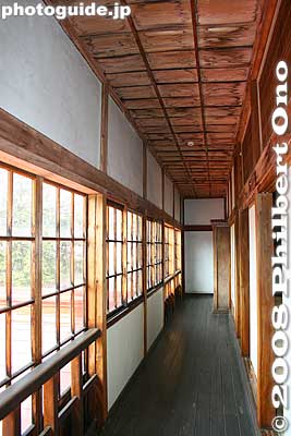 2nd floor corridor of the Geihinkan.
Keywords: hokkaido date rekishi no mori park history museum geihinkan guesthouse interior