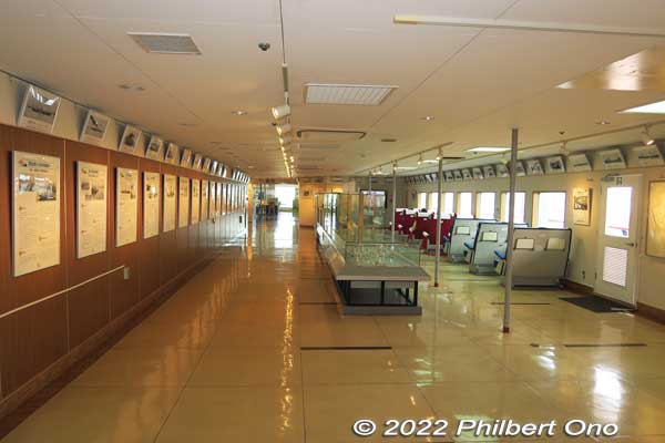 Museum space in Mashu Maru. There are some Second Class seats as well on the right.
Keywords: Hokkaido Hakodate Mashu Maru ferry boat