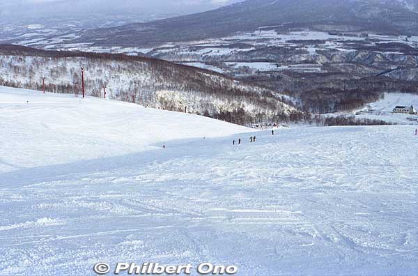 Niseko Hirafu has both easy and steep (moguls) slopes. ニセコ ヒラフ
Keywords: hokkaido niseko skiing hirafu