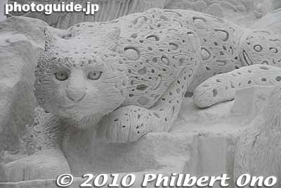 Snow leopard, very impressive.
Keywords: hokkaido sapporo snow festival ice sculptures matsuri2