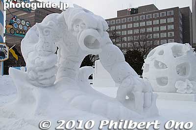 Taniwha by New Zealand
Keywords: hokkaido sapporo snow festival ice sculptures statue 