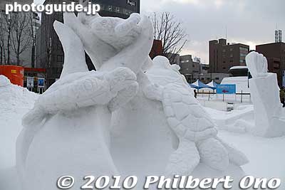 Honu snow statue by Hawaii
Keywords: hokkaido sapporo snow festival ice sculptures statue 