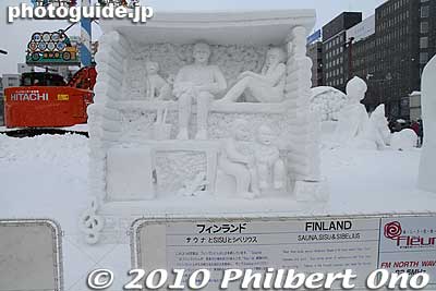 Sauna, Sisu, and Sibelius by Finland.
Keywords: hokkaido sapporo snow festival sculptures statue 