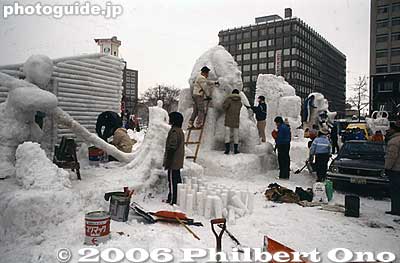 The international section of sculptures.
Keywords: hokkaido sapporo snow festival
