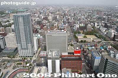 View of Sapporo Station's north side from JR Tower.
Keywords: hokkaido sapporo train station