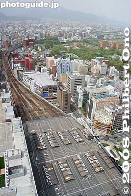 View of Sapporo Station's west side from JR Tower.
Keywords: hokkaido sapporo train station