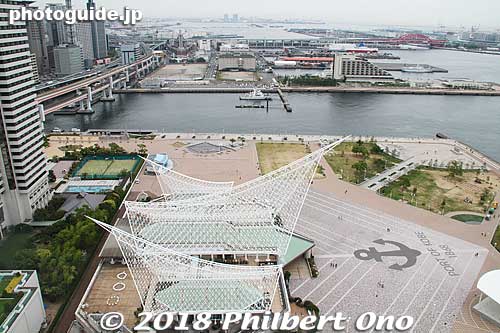 View of Meriken Park, Kobe's waterfront park that includes Kobe Maritime Museum, South American emigration monument, outdoor sculptures, and the preserved dock that was damaged by the Great Hanshin earthquake in 1995.
Keywords: kobe chuo-ku meriken park port tower