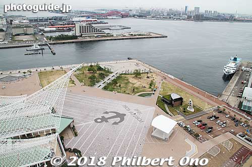 View of Meriken Park from Kobe Port Tower.
Keywords: kobe chuo-ku meriken park port tower