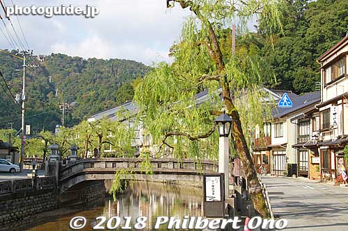 Willow trees along the river at Kinosaki Onsen hot spring. 柳の木
Keywords: hyogo toyooka kinosaki onsen hot spring spa