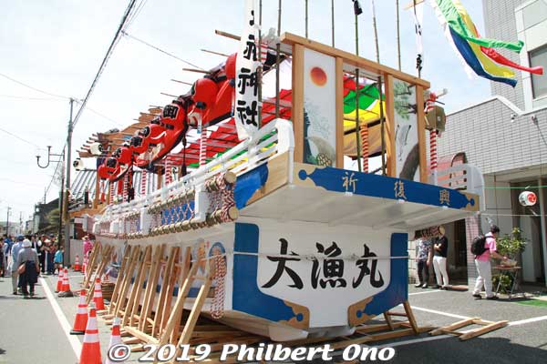 Back of ofune boat.
Keywords: ibaraki kitaibaraki ofune matsuri boat festival
