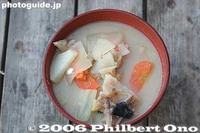 Anko seafood soup (miso-based)
Keywords: ibaraki oarai-cho beach seafood