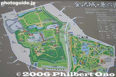 Map of Kanazawa Castle Park and Kenrokuen Garden
Keywords: ishikawa kanazawa castle park