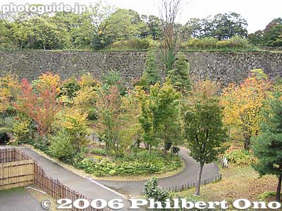 Keywords: ishikawa kanazawa castle park stone wall