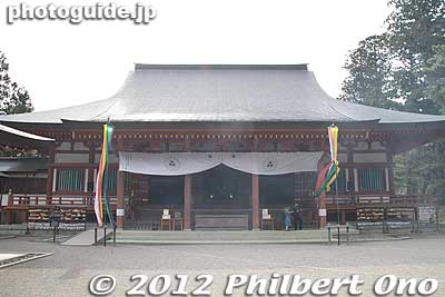 Motsu-ji's Hondo main hall.
Keywords: iwate hiraizumi motsuji temple tendai buddhist national heritage site