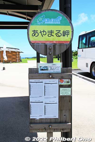 Local buses stop here too, not often though.
Keywords: kagoshima amami oshima cape ayamaru