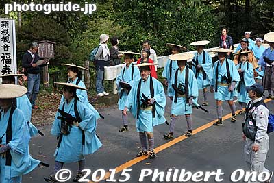 Foot soldiers. 徒士
Keywords: kanagawa hakone-machi yumoto daimyo gyoretsu feudal lord procession samurai matsuri