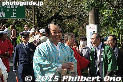Hanada Masaru, former Yokozuna Wakanohana at Hakone Daimyo Gyoretsu
Keywords: kanagawa hakone-machi yumoto daimyo gyoretsu feudal lord procession samurai matsuri japancelebrity