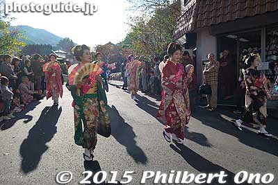 Keywords: kanagawa hakone-machi yumoto daimyo gyoretsu feudal lord procession samurai matsuri kimono