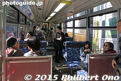 Inside Hakone Tozan Cable Car. If you like to ride in trains, cable cars, boats, etc., visit Hakone.
Keywords: kanagawa hakone