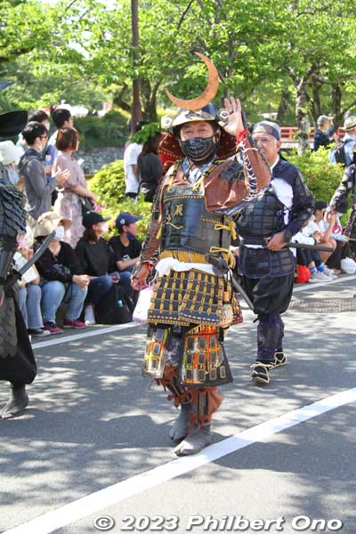 Handmade samurai armor and costumes. Amazing how authentic they look.
Keywords: Kanagawa Odawara Hojo Godai Matsuri Festival samurai parade