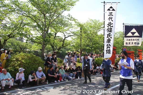 Entourage for the third Odawara Castle lord, Hojo Ujiyasu.
Keywords: Kanagawa Odawara Hojo Godai Matsuri Festival samurai parade