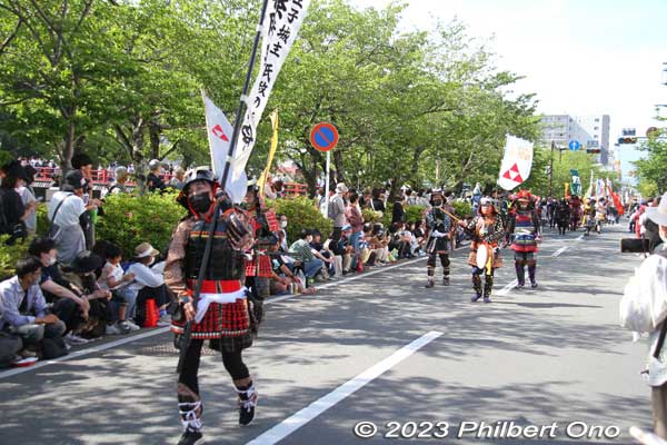 Entourage for the Hachioji Castle lord.
Keywords: Kanagawa Odawara Hojo Godai Matsuri Festival samurai parade