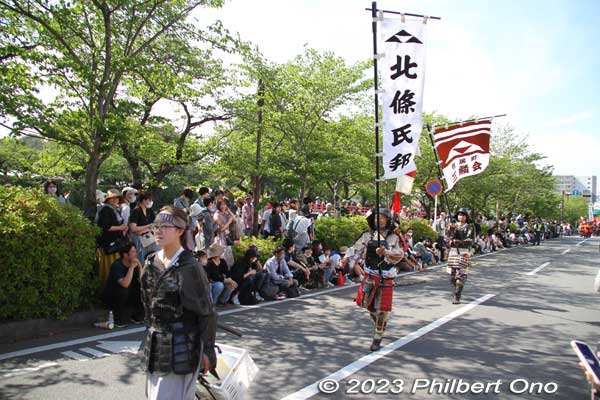 Entourage for Hojo Ujikuni.
Keywords: Kanagawa Odawara Hojo Godai Matsuri Festival samurai parade