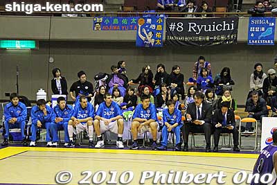 Shiga Lakestars bench.
Keywords: kanagawa yokohama tokyo apache shiga lakestars basketball game bj league 