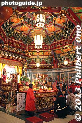 Inside Ma Zhu Miao Temple Masobyo, Yokohama. Pay a fee to enter.
Keywords: kanagawa yokohama chinatown chinese new year Ma Zhu Miao Temple Masobyo japantemple