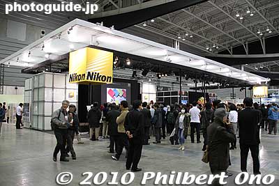 Nikon booth at CP+ Camera and Photo Imaging Show 2010 in Yokohama.
Keywords: kangawa yokohama cp+ camera photo imaging expo show 