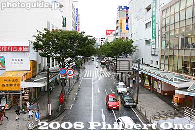 View of Yokosuka Chuo Street, the main drag lined with shops and restaurants.
Keywords: kanagawa yokosuka street shopping 