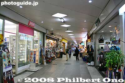 Inside Mikasa Plaza, an indoor shopping arcade along Yokosuka Chuo Street.
Keywords: kanagawa yokosuka shopping 