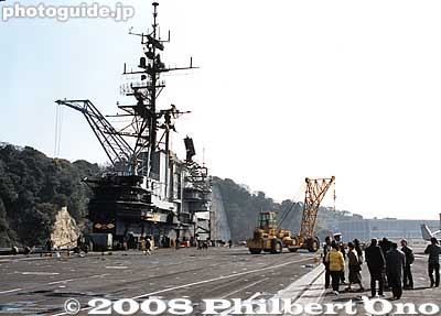 Flight deck of the USS Midway.
Keywords: kanagawa yokosuka us navy naval base military aircraft carrier uss independence 