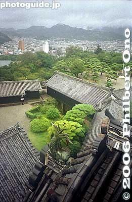 View from castle tower
Keywords: kochi prefecture castle
