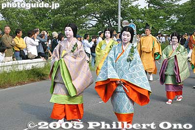 Keywords: kyoto aoi matsuri hollyhock festival heian kimono