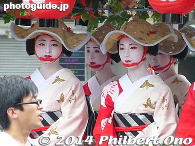 Geisha/geiko from Gion Kobu.
Keywords: kyoto gion ato matsuri festival Hanagasa Parade geisha