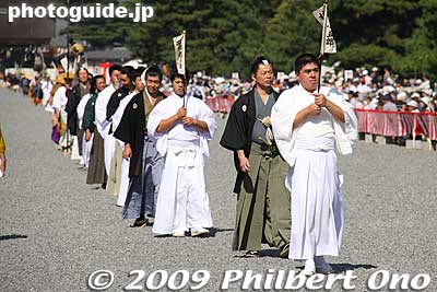 Meiji Restoration Patriots are key figures who helped to overthrow the samurai government and restore government power to the emperor. 維新志士列
Keywords: kyoto jidai matsuri festival of ages