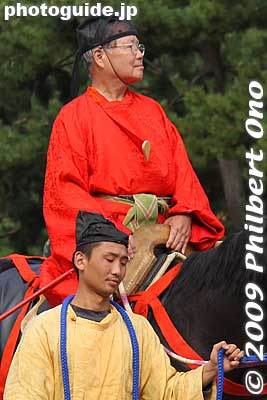 The color of the noble's wardrobe indicated his rank.
Keywords: kyoto jidai matsuri festival of ages