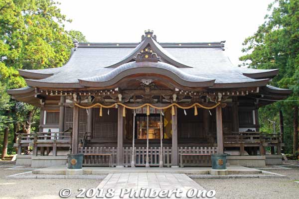 Kotohra Shrine's Haiden prayer hall.
Keywords: kyoto kyotango Kotohira Konpira Shinto shrine