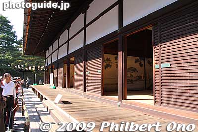 Veranda of Shodaibu-no-Ma. 
Keywords: kyoto imperial palace gosho 
