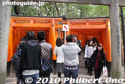 Go left.
Keywords: kyoto Fushimi Inari Taisha Shrine 