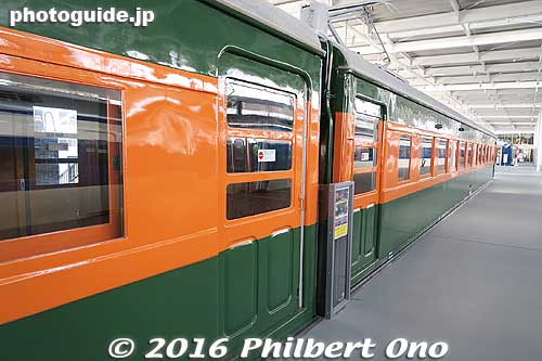 80 series EMU car KuHa 86001 
Keywords: Kyoto Railway railroad train Museum