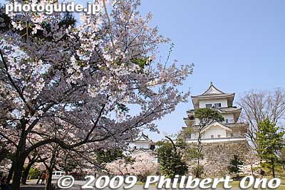 In 1611, Todo Takatora took over Ueno Castle. Iga-Ueno Castle is also a major cherry blossom spot in early April.
Keywords: mie iga-ueno castle cherry blossoms sakura 