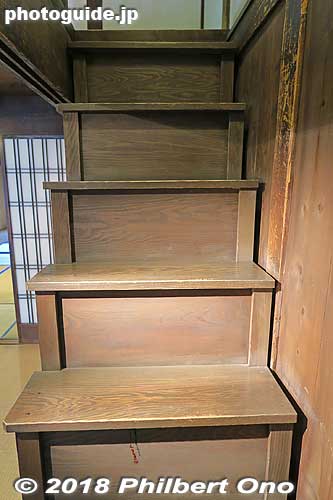 Stairway to 2nd floor.
Keywords: mie kameyama seki-juku shukuba tokaido stage town