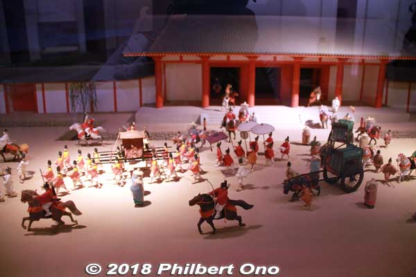 Model of Saio Gunko procession. In its heyday, there were as many as 500 people in her procession.
Keywords: mie meiwa saiku history museum