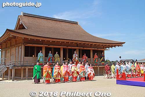 Saio Matsuri Departure Ceremony at Seiden Hall, Saiku Heian-no-mori Park. 正殿
Keywords: mie meiwa saiku saio matsuri festival